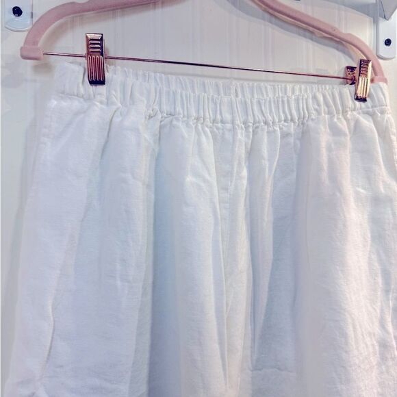 Flax Linen pants Sz L stretchy waist - Picture 2 of 4